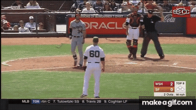 Baseball Player Number 60 GIF