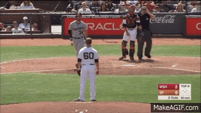 Baseball Player Number 60 GIF