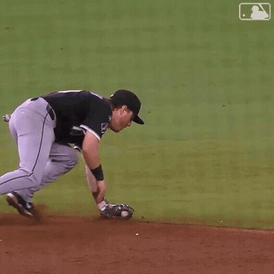 Baseball Player Number 7 Running On Field GIF