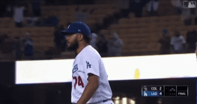 Baseball Player Number 74 GIF