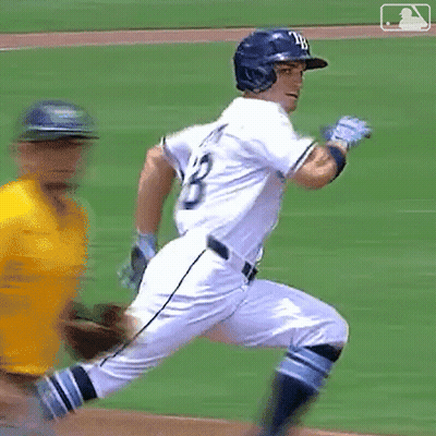 Baseball Player Number 8 GIF