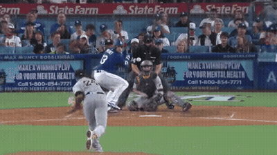Baseball Player Number 8 GIF