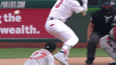 Baseball Player Number 8 GIF