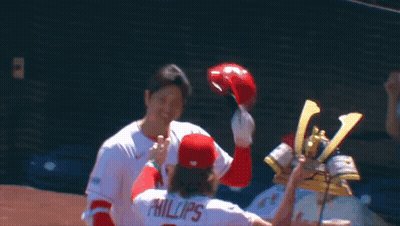 Baseball Player Number 8 GIF