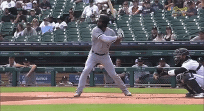 Baseball Player Number 8 Preparing To Bat GIF