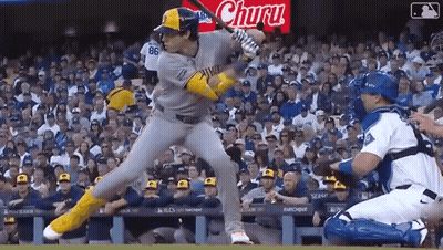 Baseball Player Number 86 Swinging Bat GIF