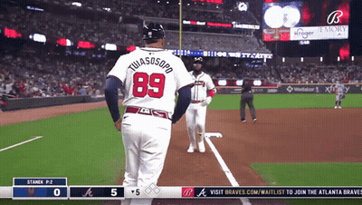 Baseball Player Number 89 GIF