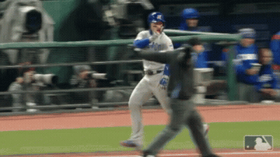 Baseball Player Ready To Hit Referee Watching GIF