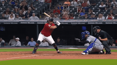 Baseball Player Ready To Swing With Sherwin-Williams Ads GIF