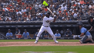 Baseball Player Ready To Swing With Tigers Sign GIF