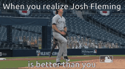 Baseball Player Realizing Josh Fleming Better Than You GIF