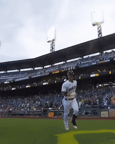 Baseball Player Running In Public Jersey GIF