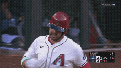 Baseball Player Running In White Jersey With A GIF