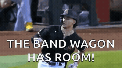 Baseball Player Running The Band Wagon Has Room GIF