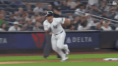 Baseball Player Running To First Base GIF