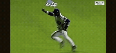 Baseball Player Running With American Flag GIF