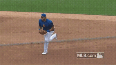 Baseball Player Running With MLB.com Logo GIF