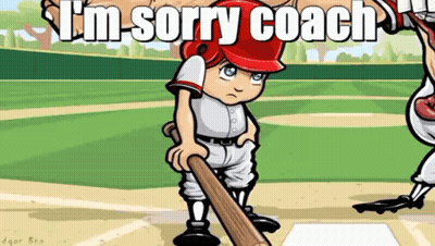 Baseball Player Saying Sorry Coach GIF
