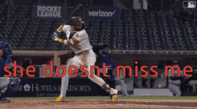 Baseball Player She Doesnt Miss Me GIF