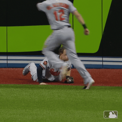 Baseball Player Sliding Into Base GIF