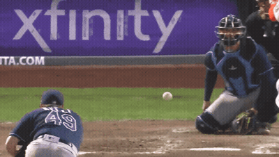 Baseball Player Sliding Into Home Plate GIF