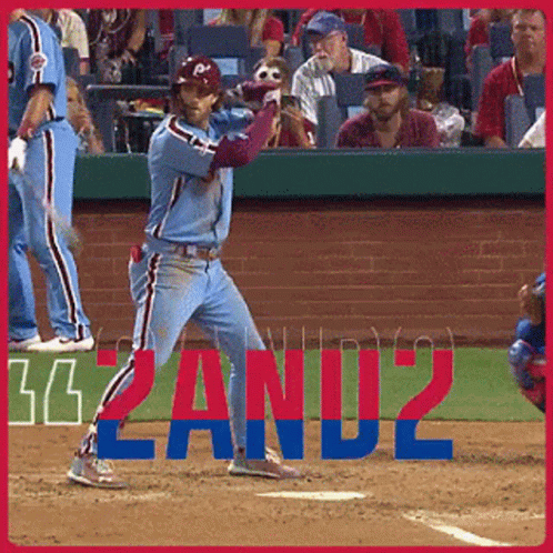 Baseball Player Swinging At Ball With Zand2 Behind GIF