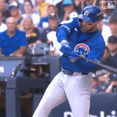 Baseball Player Swinging Bat GIF