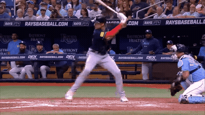 Baseball Player Swinging Bat GIF