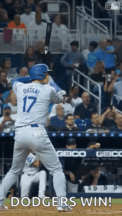 Baseball Player Swinging Bat GIF