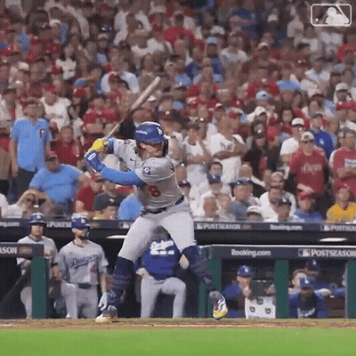 Baseball Player Swinging Bat As Crowd Watches GIF