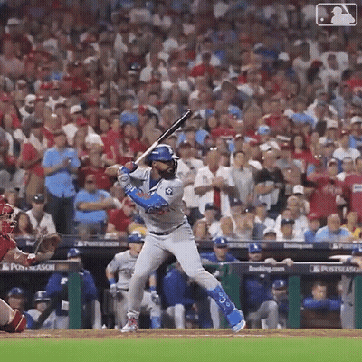 Baseball Player Swinging Bat GIF