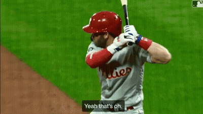 Baseball Player Swinging Bat Number 33 GIF