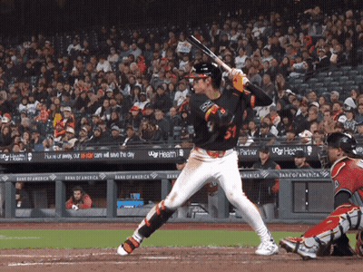 Baseball Player Swinging Bat Number 51 GIF