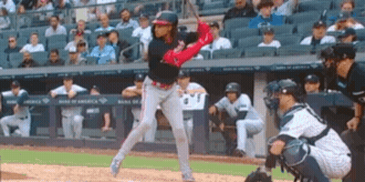 Baseball Player Swinging Bat GIF