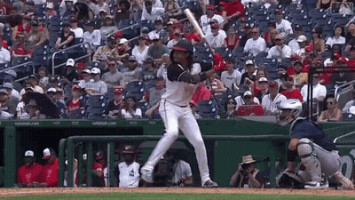 Baseball Player Swinging Bat GIF