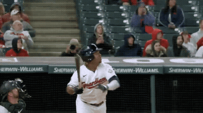 Baseball Player Swinging Bat GIF