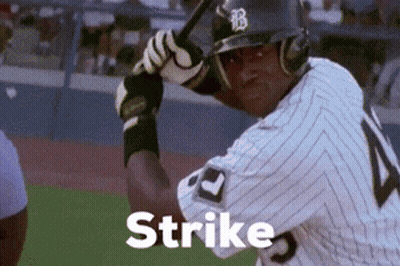 Baseball Player Swinging Bat Strike GIF