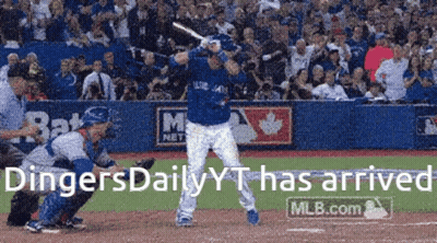 Baseball Player Swinging Dingers Daily Yt Has Arrived GIF