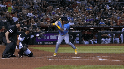 Baseball Player Swings At Pitch With 10 A Month Sign GIF