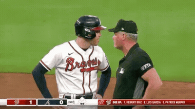 Baseball Player Talking To Referee GIF