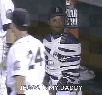 Baseball Player Taped Up Says Jegos Is My Daddy GIF