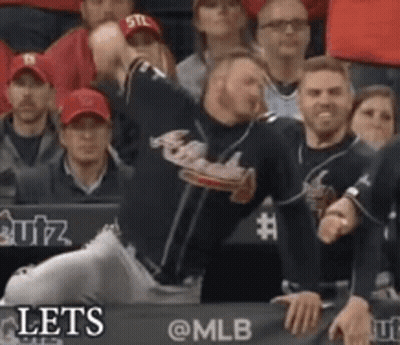Baseball Player Throwing Ball In Front Of Crowd GIF