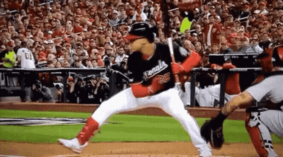 Baseball Player Throwing In Front Of Crowd GIF
