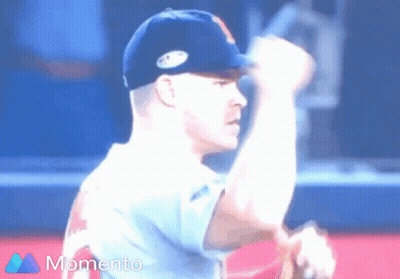 Baseball Player Throws Ball With Momento GIF