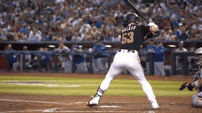 Baseball Player Walker On Jersey Back GIF