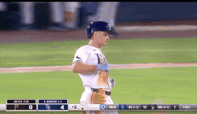 Baseball Player Walking During Pirates Vs Nationals Game GIF