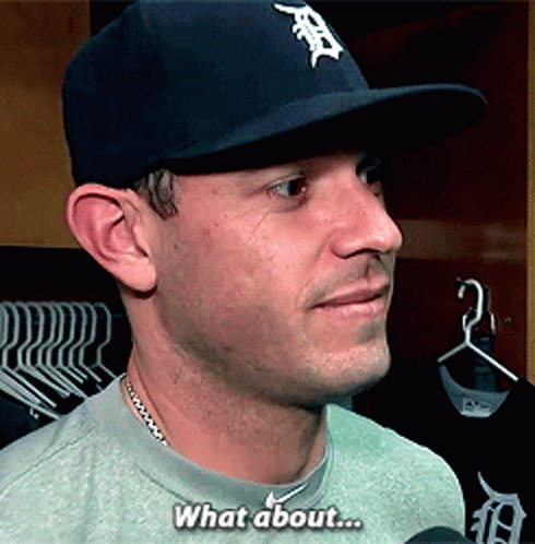 Baseball Player Wearing Black B Hat GIF