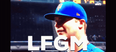 Baseball Player Wearing Blue Hat GIF