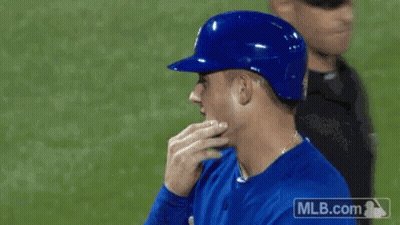 Baseball Player Wearing Blue Helmet GIF