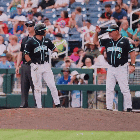 Baseball Player Wearing Coastal Jersey GIF